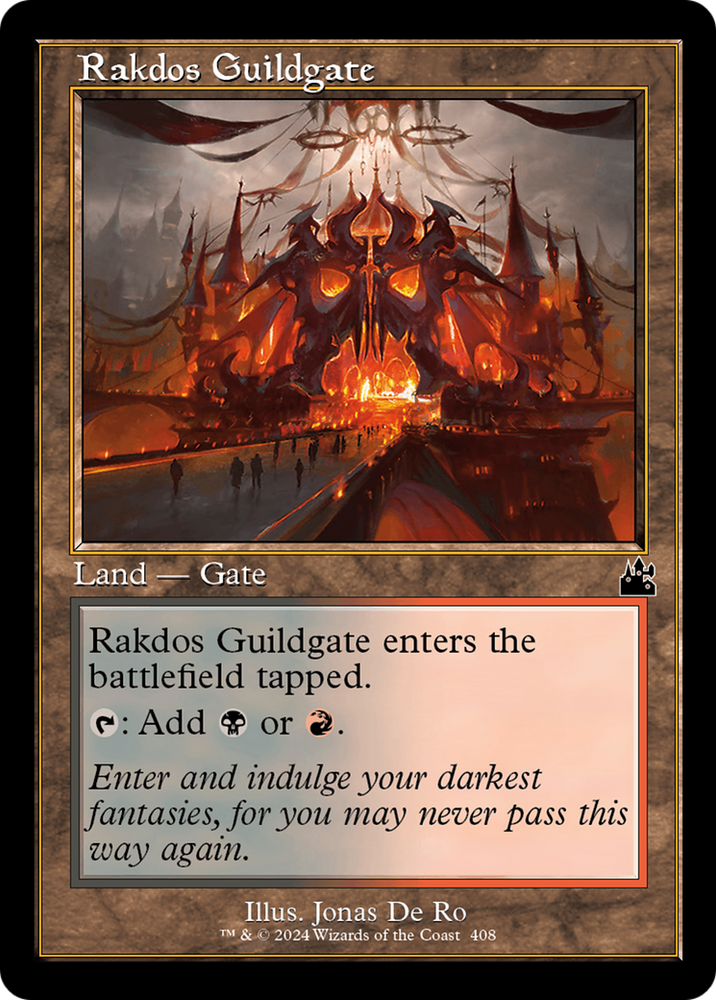 Rakdos Guildgate (Retro Frame) [Ravnica Remastered] Magic: The Gathering
