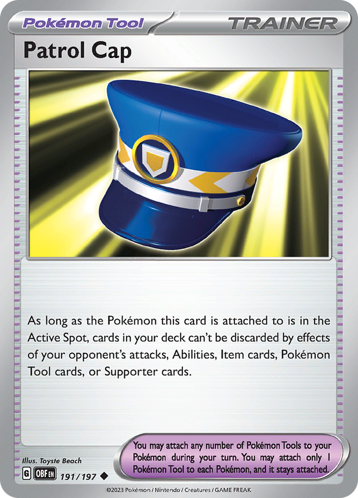 Patrol Cap (191/197) [Scarlet & Violet: Obsidian Flames] Pokémon