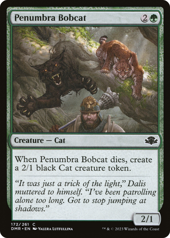 Penumbra Bobcat [Dominaria Remastered] Magic: The Gathering