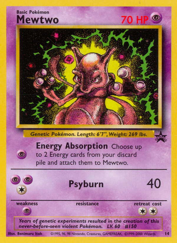 Mewtwo (14) [Wizards of the Coast: Black Star Promos] Pokémon