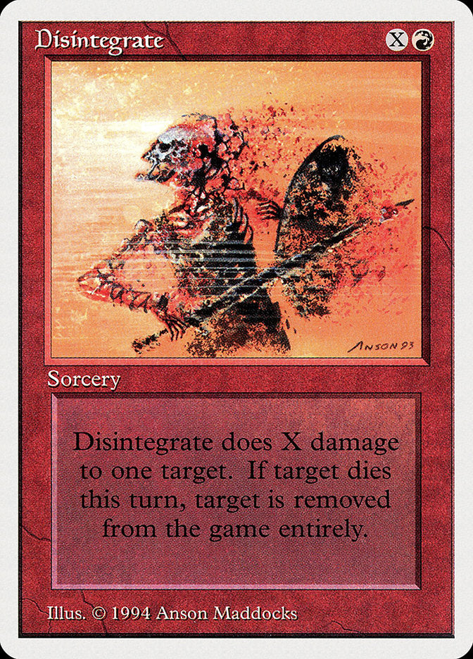 Disintegrate [Summer Magic / Edgar] Magic: The Gathering