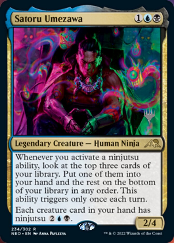 Satoru Umezawa (Promo Pack) [Kamigawa: Neon Dynasty Promos] Magic: The Gathering
