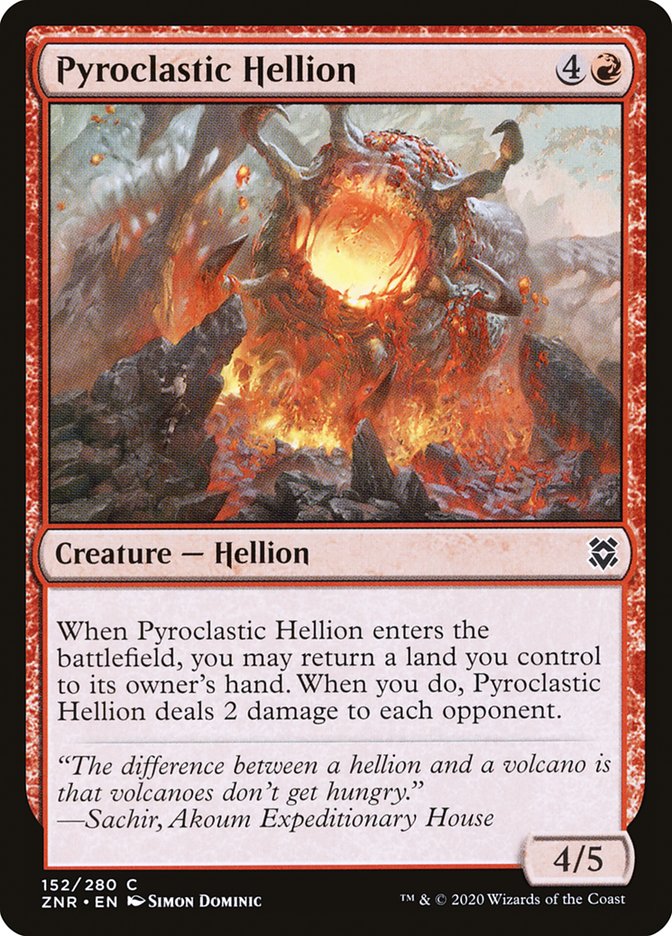 Pyroclastic Hellion [Zendikar Rising] Magic: The Gathering