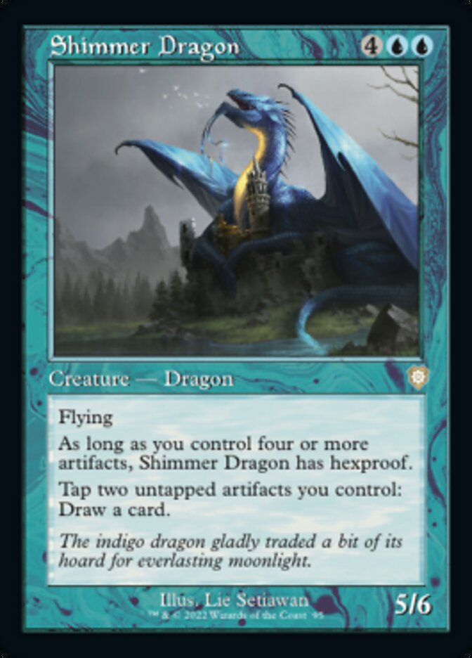 Shimmer Dragon (Retro) [The Brothers' War Commander] Magic: The Gathering