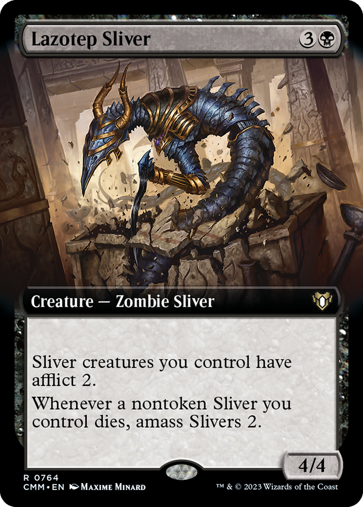 Lazotep Sliver (Extended Art) [Commander Masters] Magic: The Gathering