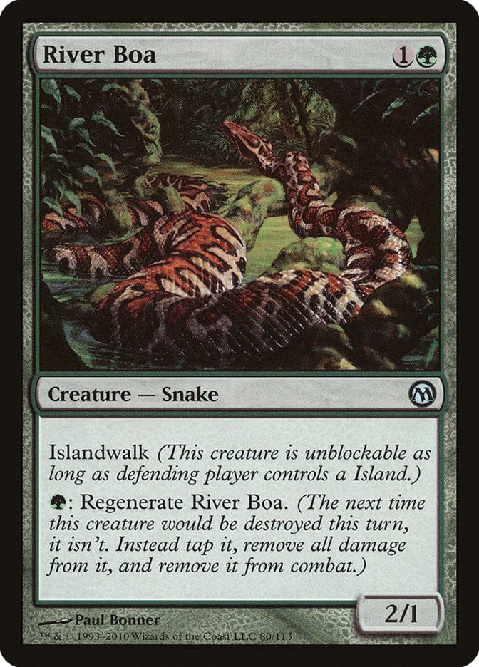 River Boa [Duels of the Planeswalkers] Magic: The Gathering