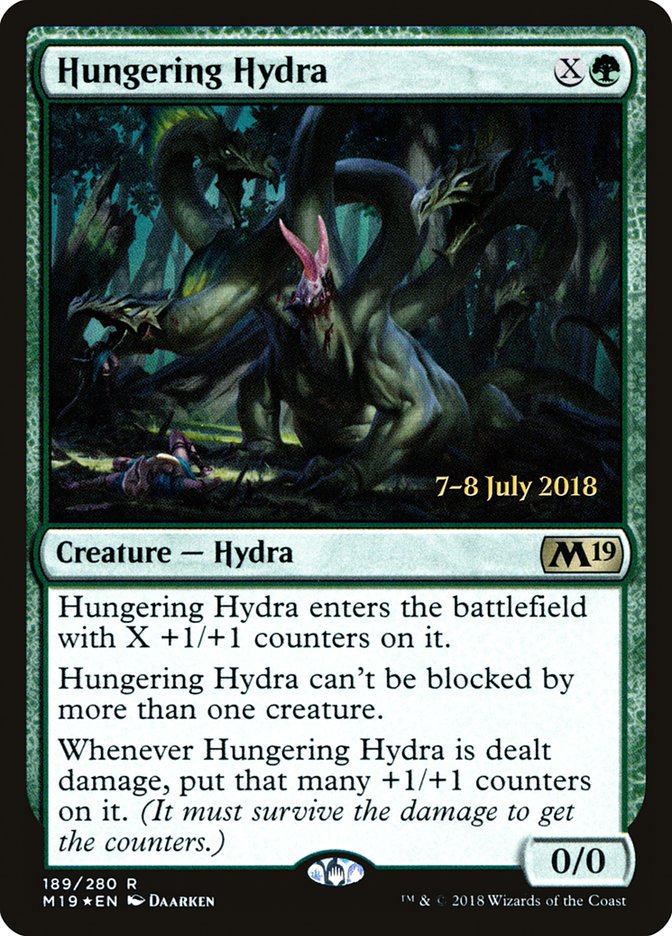 Hungering Hydra [Core Set 2019 Prerelease Promos] Magic: The Gathering