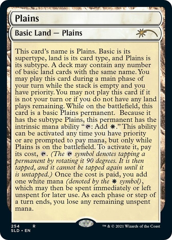 Plains (254) [Secret Lair Drop Series] Magic: The Gathering