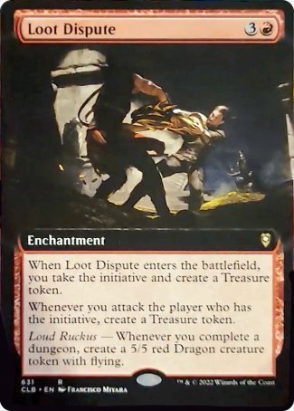 Loot Dispute (Extended Art) [Commander Legends: Battle for Baldur's Gate] Magic: The Gathering