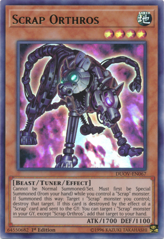 Scrap Orthros [DUOV-EN067] Ultra Rare - Yugioh Cards For Your TCG Needs!