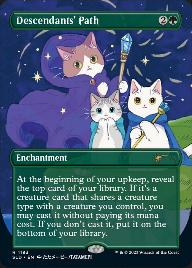 Descendants' Path (Borderless) [Secret Lair Drop Series] Magic: The Gathering