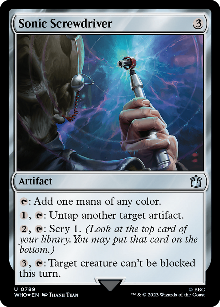 Sonic Screwdriver (0789) (Surge Foil) [Doctor Who] Magic: The Gathering