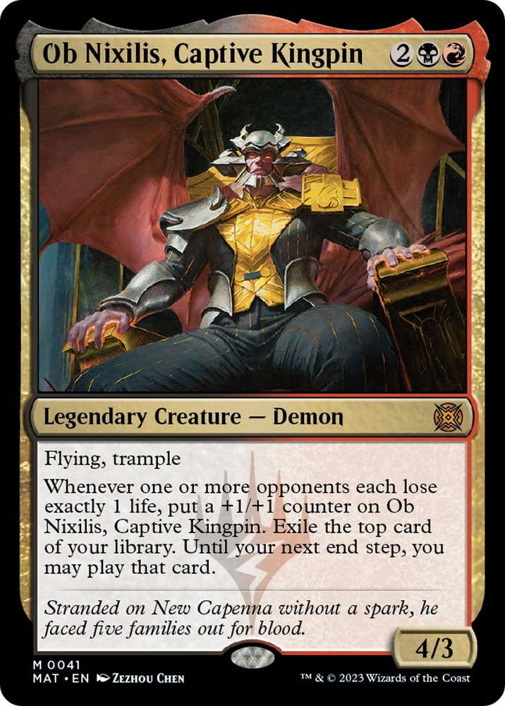 Ob Nixilis, Captive Kingpin [March of the Machine: The Aftermath] Magic: The Gathering