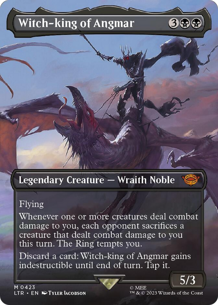 Witch-king of Angmar (Borderless Alternate Art) [The Lord of the Rings: Tales of Middle-Earth] Magic: The Gathering