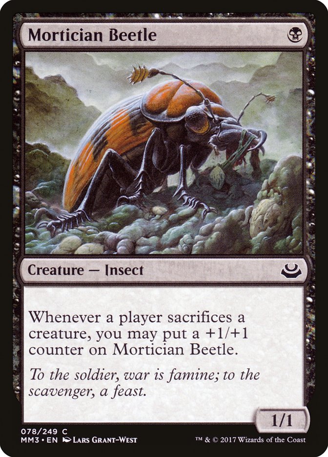 Mortician Beetle [Modern Masters 2017] Magic: The Gathering
