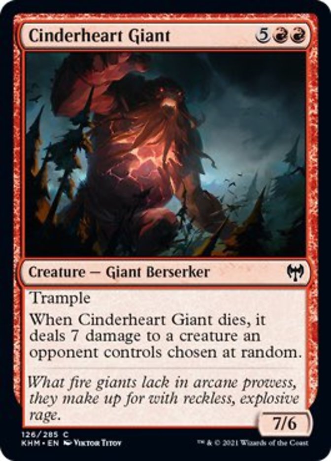 Cinderheart Giant [Kaldheim] Magic: The Gathering