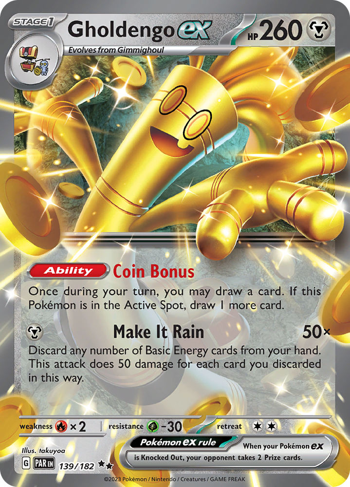 Gholdengo ex (139/182) [Scarlet & Violet: Paradox Rift] Pokémon