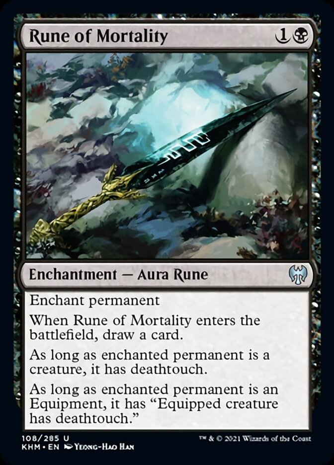 Rune of Mortality [Kaldheim] Magic: The Gathering