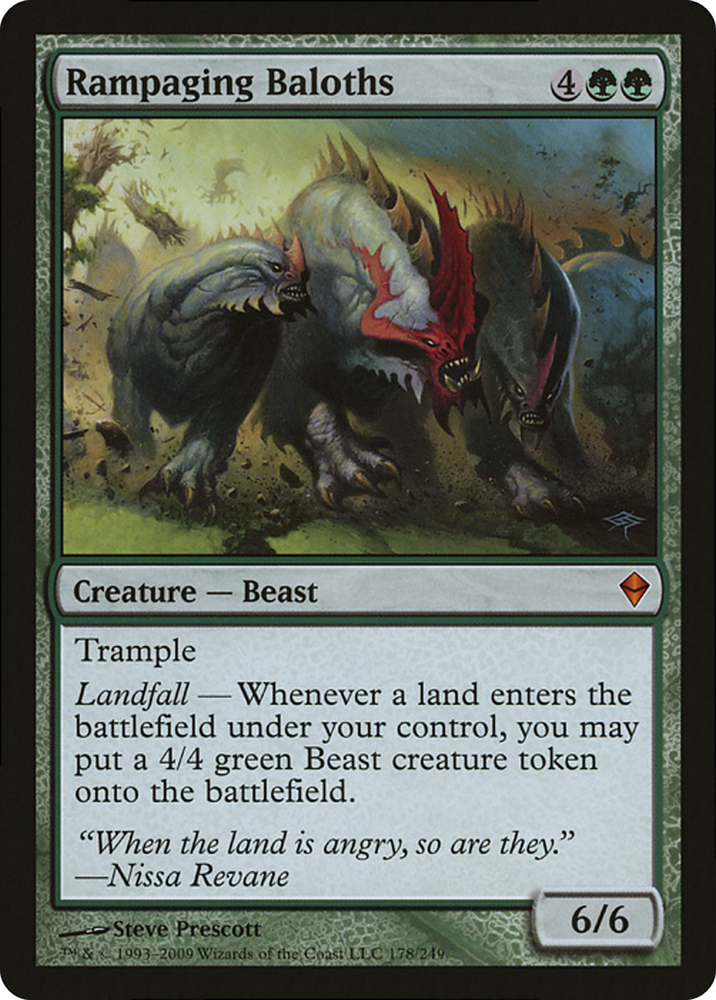 Rampaging Baloths (Zendikar) (Oversized) [Oversize Cards] Magic: The Gathering