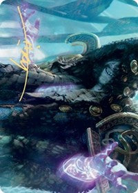 Valki, God of Lies Art Card (Gold-Stamped Signature) [Kaldheim Art Series] Magic: The Gathering
