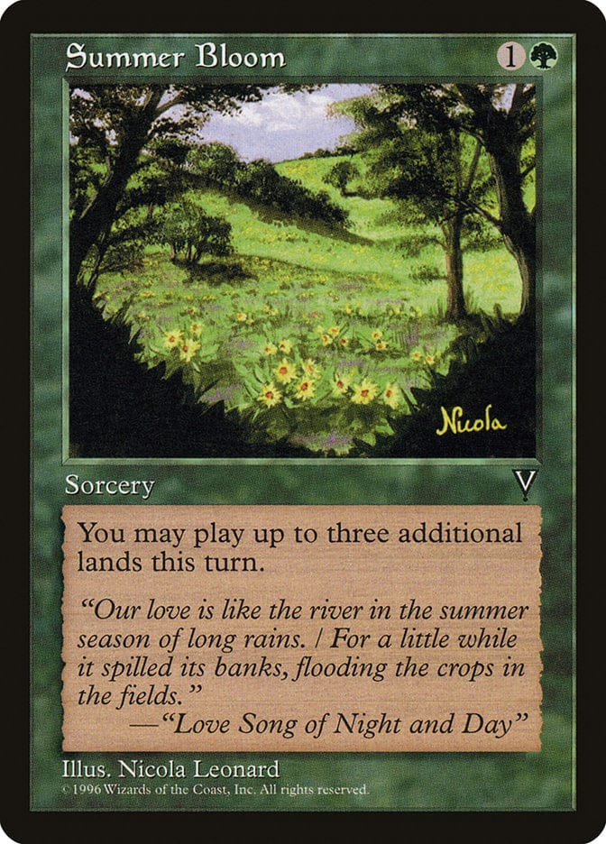 Summer Bloom [Visions] Magic: The Gathering