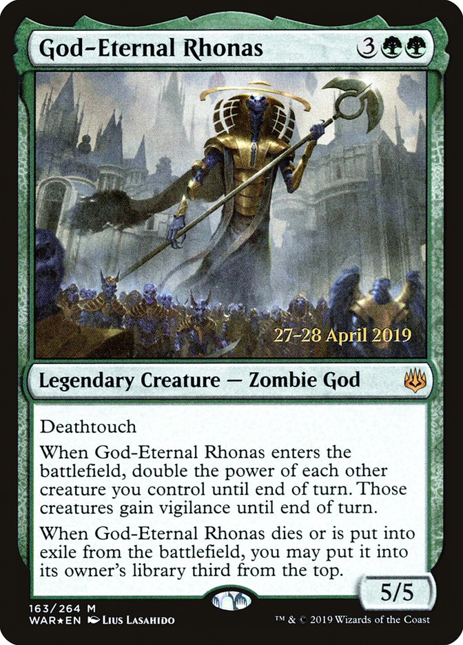 God-Eternal Rhonas [War of the Spark Prerelease Promos] Magic: The Gathering