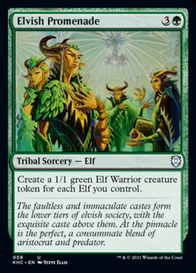 Elvish Promenade [Kaldheim Commander] Magic: The Gathering