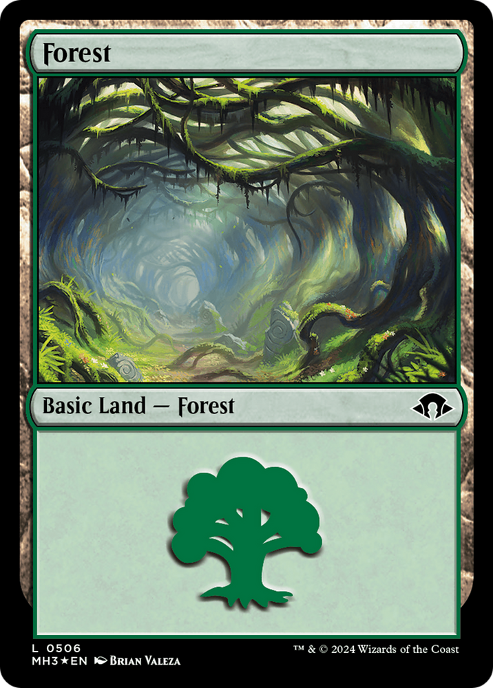 Forest (0506) (Ripple Foil) [Modern Horizons 3] Magic: The Gathering