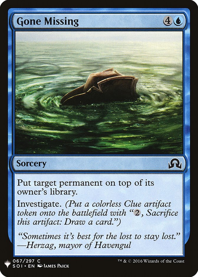 Gone Missing [Mystery Booster] Magic: The Gathering