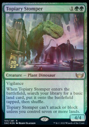 Topiary Stomper [Streets of New Capenna Prerelease Promos] Magic: The Gathering