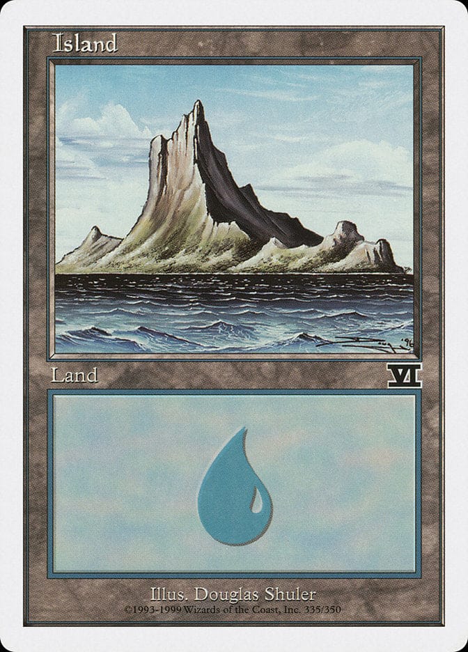 Island (335) [Classic Sixth Edition] Magic: The Gathering