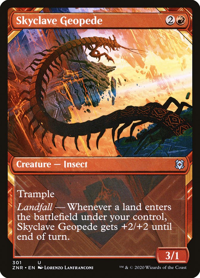 Skyclave Geopede (Showcase) [Zendikar Rising] Magic: The Gathering