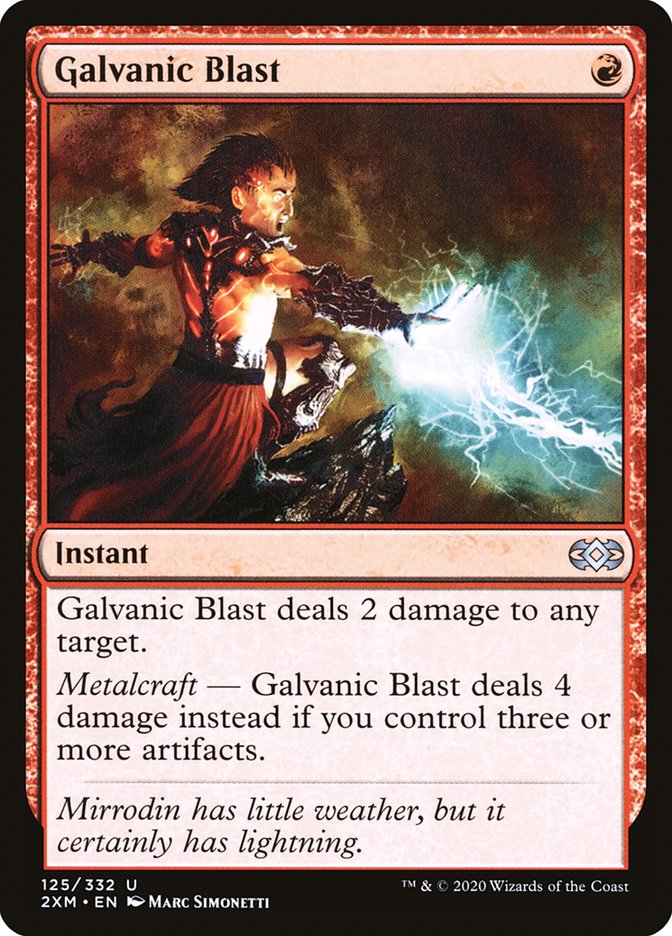 Galvanic Blast [Double Masters] Magic: The Gathering