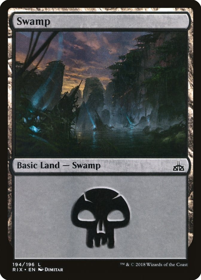 Swamp (194) [Rivals of Ixalan] Magic: The Gathering