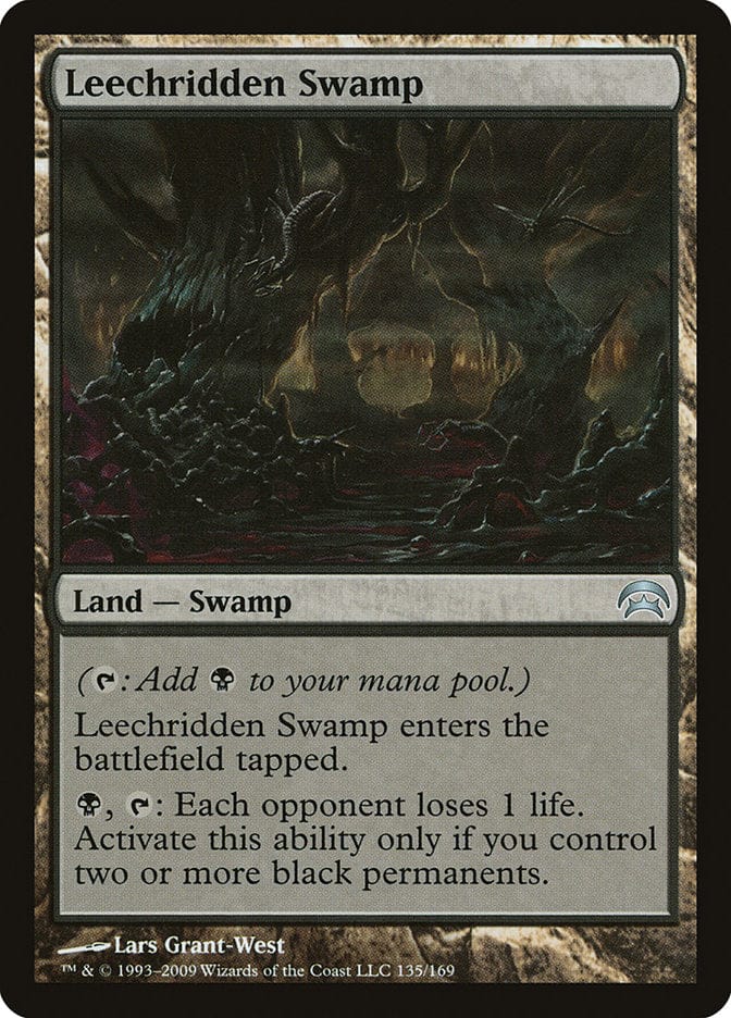 Leechridden Swamp [Planechase] Magic: The Gathering