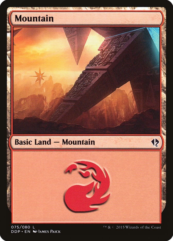 Mountain (75) [Duel Decks: Zendikar vs. Eldrazi] Magic: The Gathering