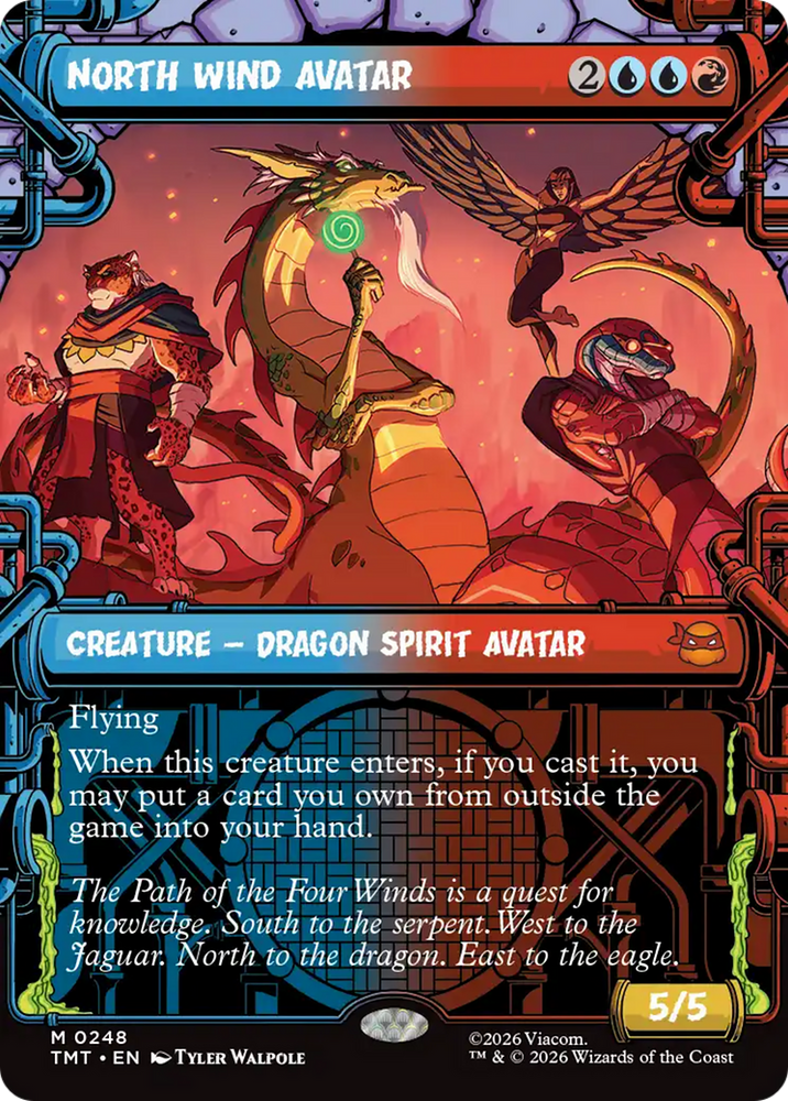 North Wind Avatar (Showcase) [Teenage Mutant Ninja Turtles] Magic: The Gathering