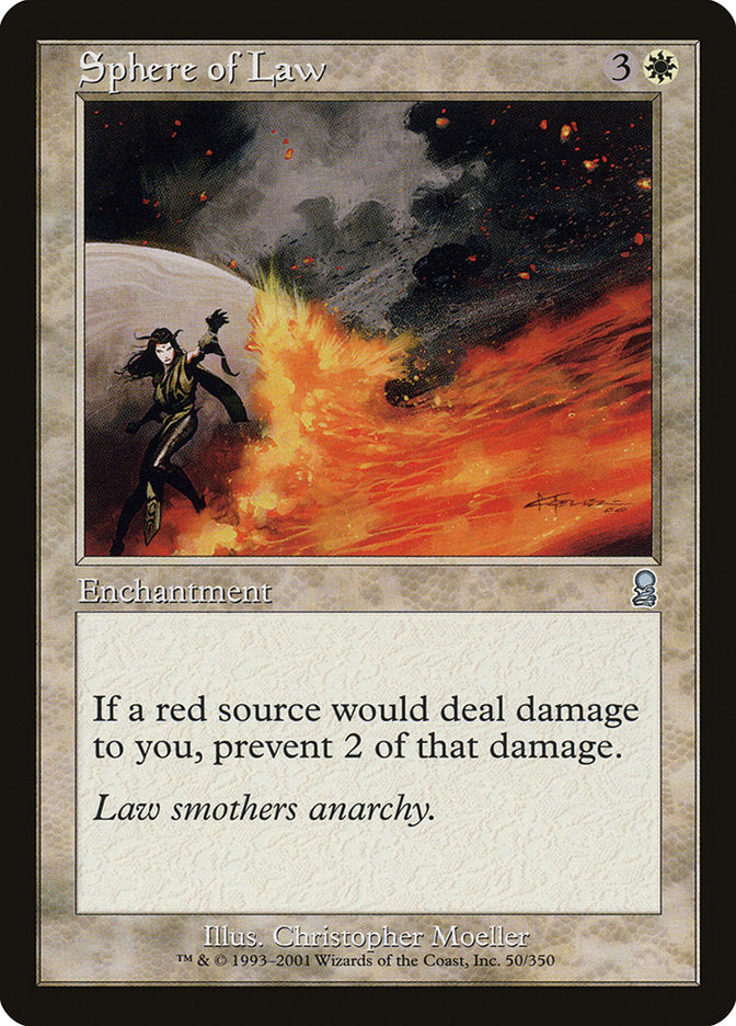 Sphere of Law [Odyssey] Magic: The Gathering