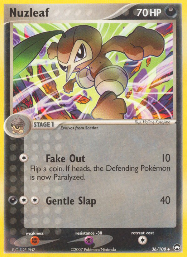 Nuzleaf (36/108) [EX: Power Keepers] Pokémon