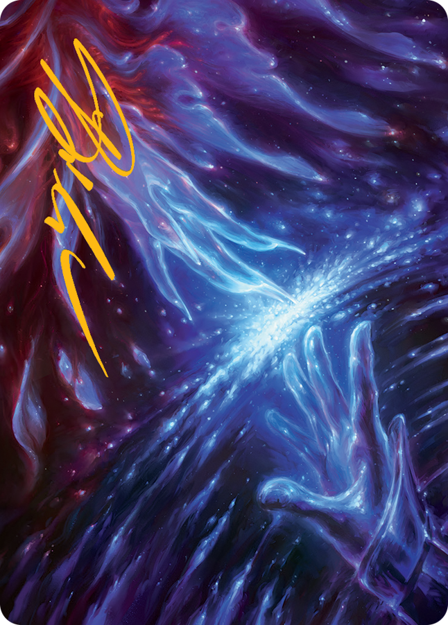 Transcendent Message Art Card (Gold-Stamped Signature) [March of the Machine Art Series] Magic: The Gathering