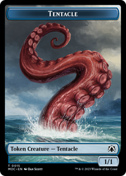 Tentacle // Human (26) Double-Sided Token [March of the Machine Commander Tokens] Magic: The Gathering