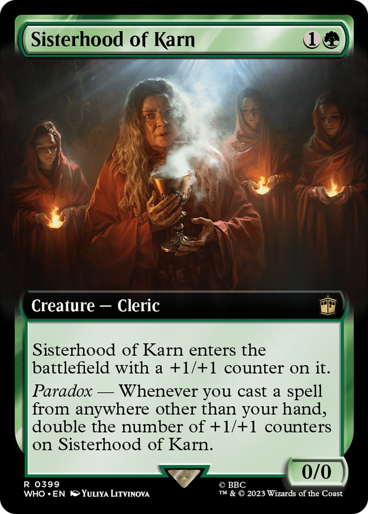 Sisterhood of Karn (Extended Art) [Doctor Who] Magic: The Gathering