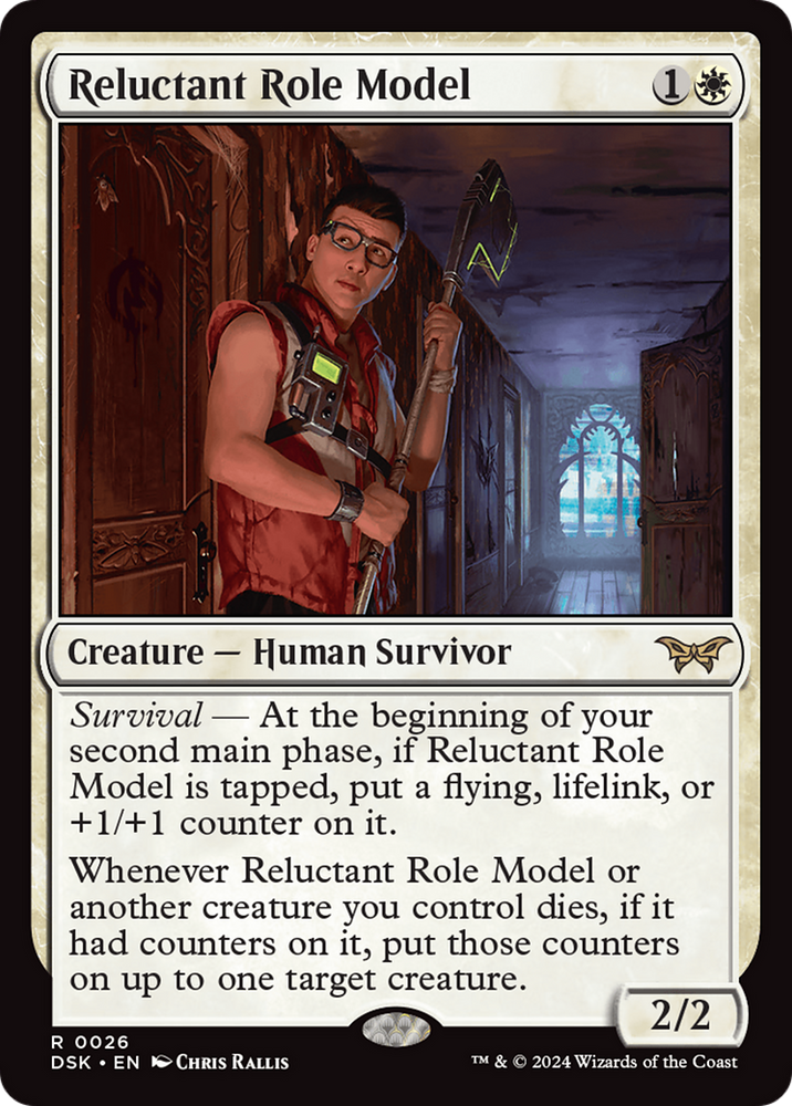 Reluctant Role Model (0026) [Duskmourn: House of Horror] Magic: The Gathering