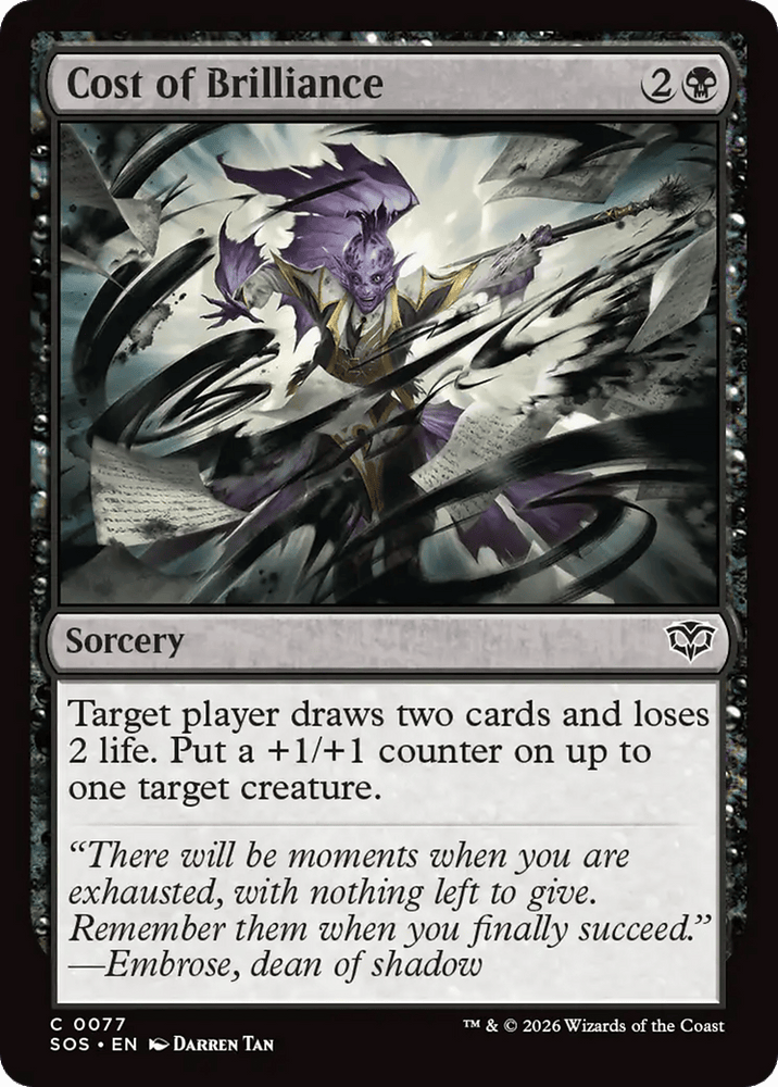 Cost of Brilliance [Secrets of Strixhaven]