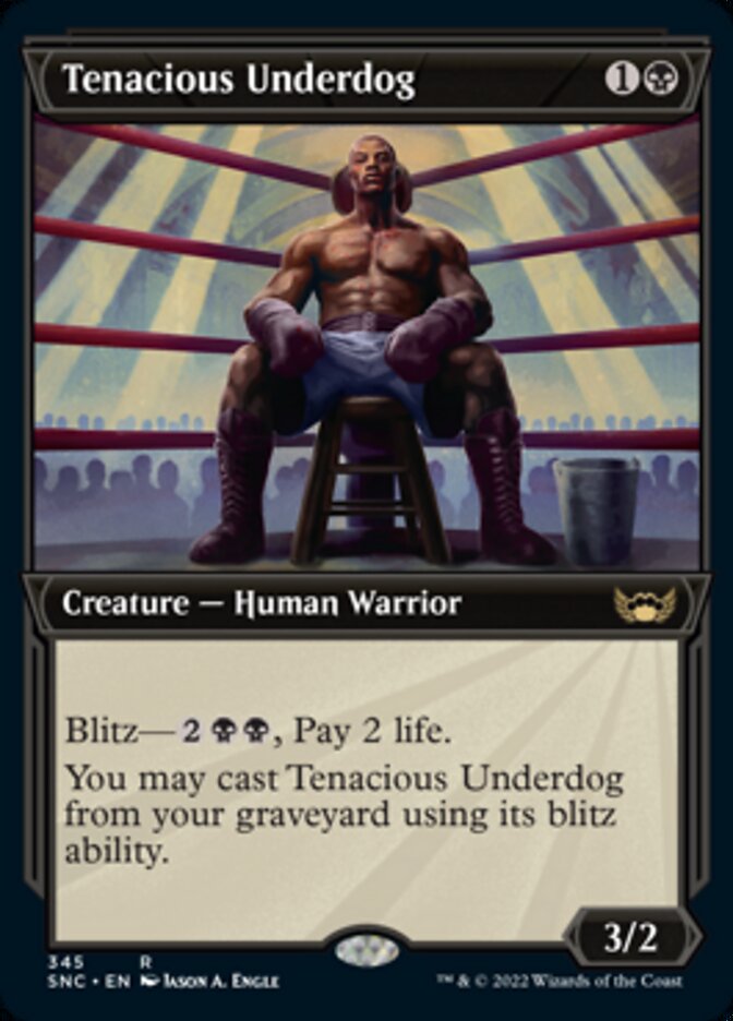 Tenacious Underdog (Showcase Art Deco) [Streets of New Capenna] Magic: The Gathering