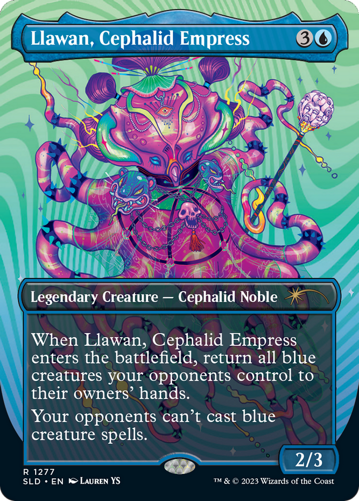 Llawan, Cephalid Empress (Borderless) [Secret Lair Drop Series] Magic: The Gathering