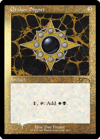 Orzhov Signet (Retro) (Foil Etched) [Secret Lair Drop Series] Magic: The Gathering