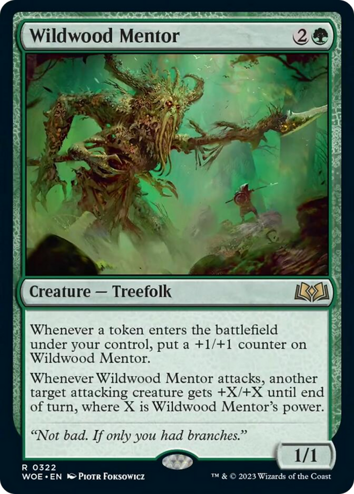Wildwood Mentor [Wilds of Eldraine] Magic: The Gathering