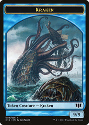 Kraken // Zombie (011/036) Double-Sided Token [Commander 2014 Tokens] Magic: The Gathering