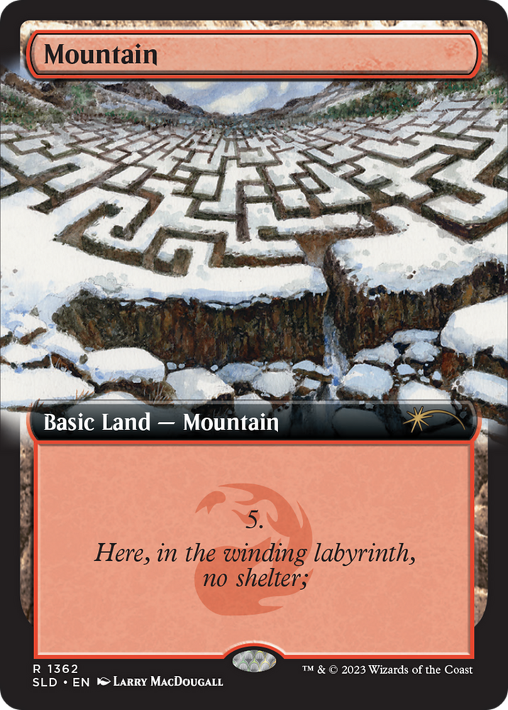 Mountain (1362) [Secret Lair Drop Series] Magic: The Gathering